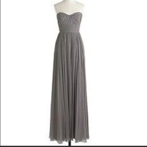 J. Crew Gray Bridesmaids Dress